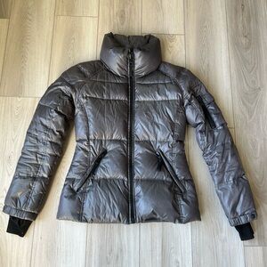 SAM. Metallic Gray Puffer Jacket